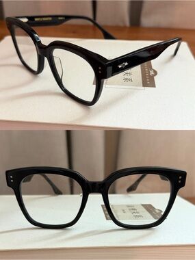 GENTLE MONSTER Black Retro Square Acetate Glasses